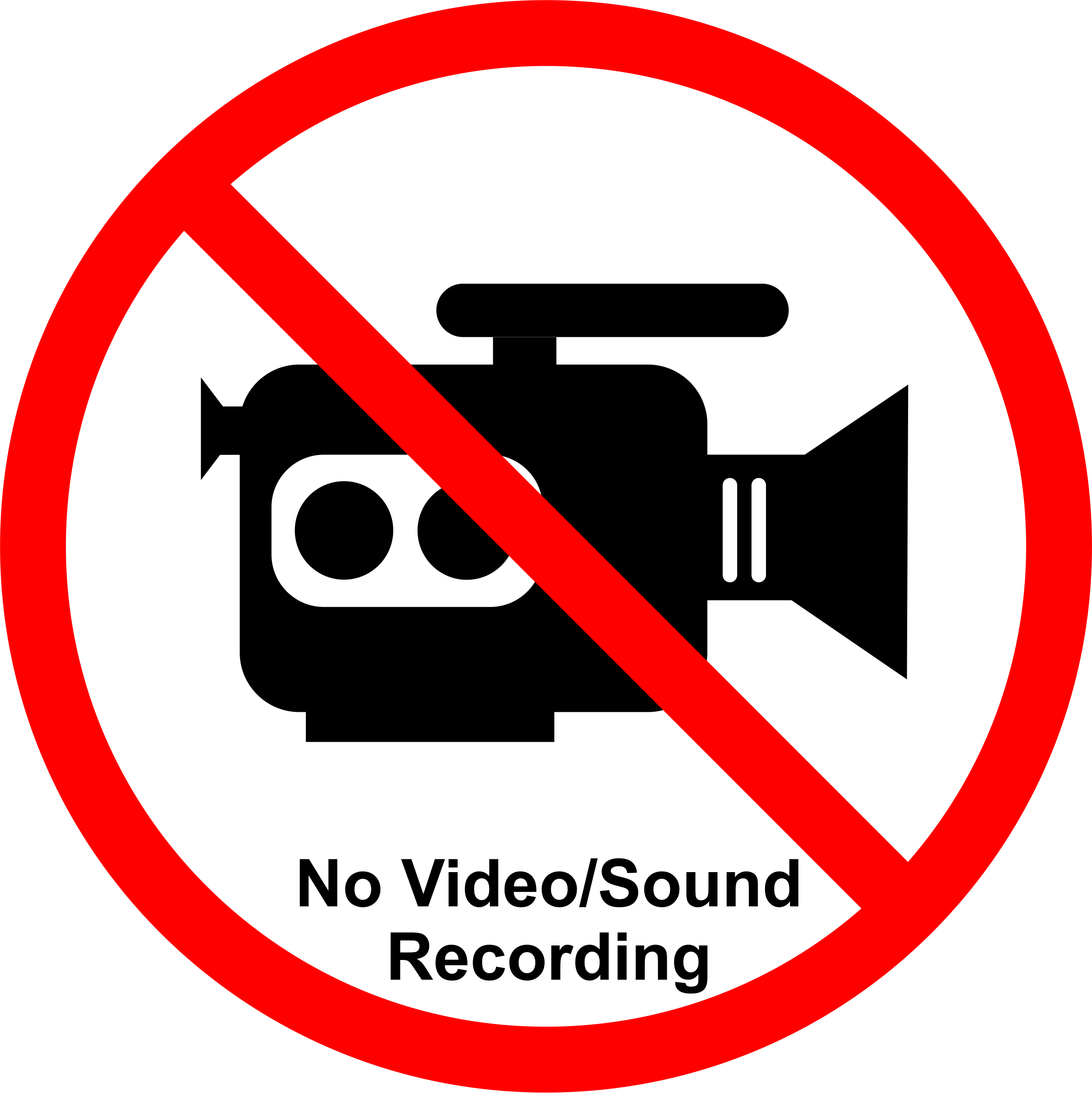 Permission Sign - Recording/Streaming NOT allowed