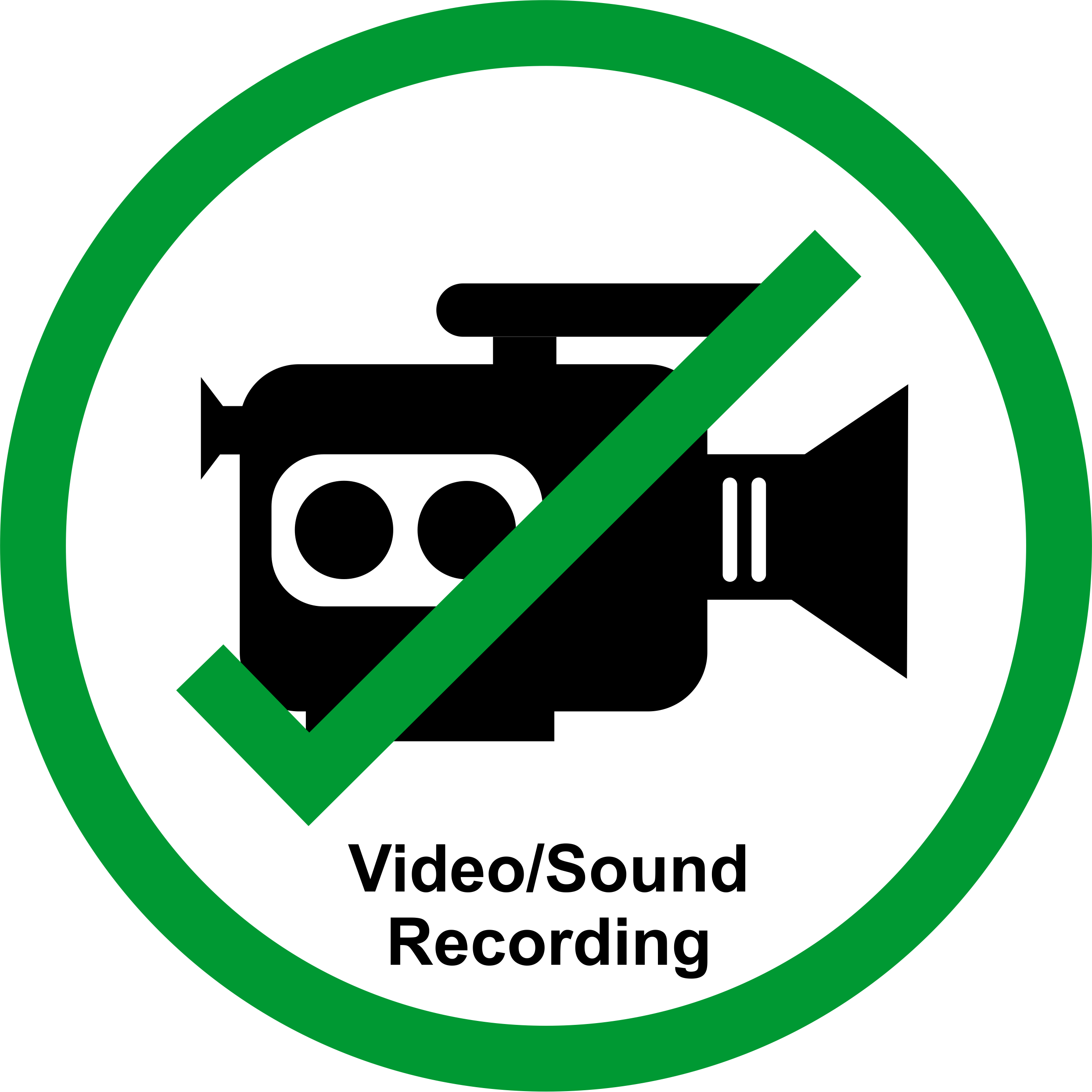 Permission Sign - Recording/Streaming allowed